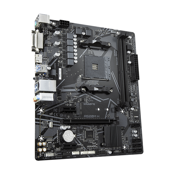 GIGABYTE Alaplap AM4 A520M H AMD A520, mATX