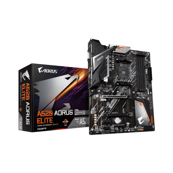 GIGABYTE Alaplap AM4 A520 AORUS ELITE AMD A520, mATX