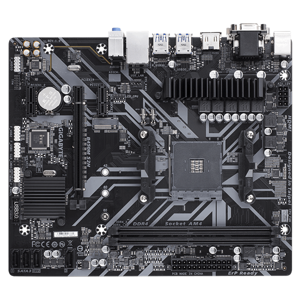 GIGABYTE Alaplap AM4 B450M S2H AMD B450, mATX