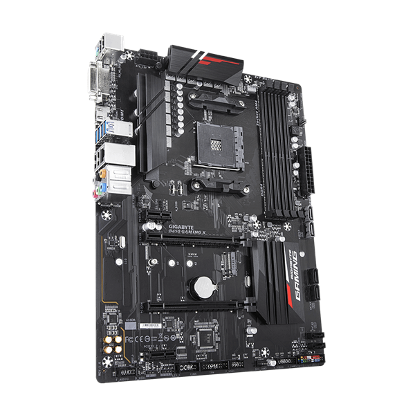 GIGABYTE Alaplap AM4 B450 GAMING X AMD B450, ATX