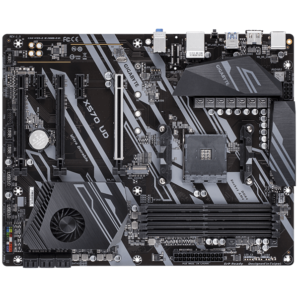 GIGABYTE Alaplap AM4 X570 UD AMD X570, ATX