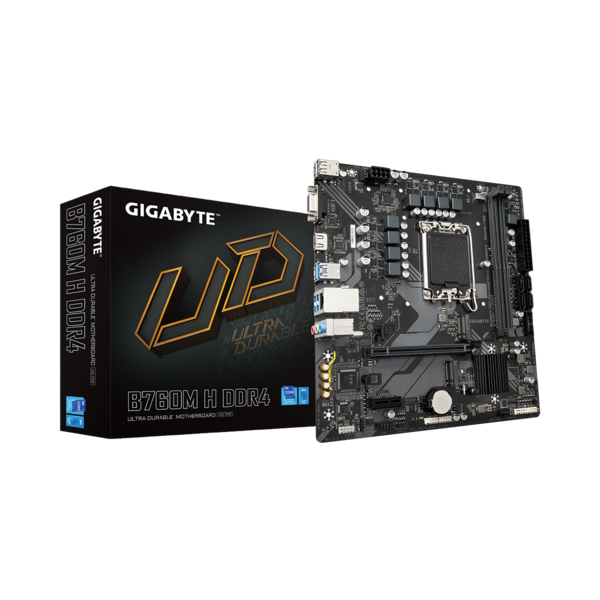 GIGABYTE Alaplap S1700 B760M H DDR4 INTEL B760, ATX