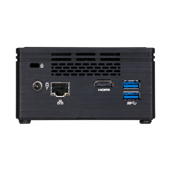 GIGABYTE PC BRIX, Intel Celeron J3455 2.3 GHz, HDMI, DSUB, LAN, WIFI, Bluetooth, 2,5" HDD hely, 4xUSB 3.0