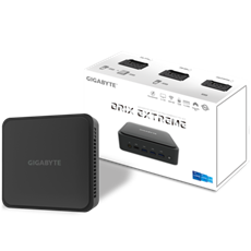 GIGABYTE PC BRIX, Intel Core i3 1220P 4.4GHz, 2xHDMI, MiniDisplayport, Thunderbolt, LAN, WIFI, BT, 2.5" HDD hely, 6xUSB