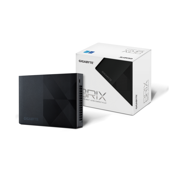 GIGABYTE PC BRIX, Intel N-series N100 3.4GHz, 2xHDMI, Displayport, LAN, WIFI, BT, 6xUSB