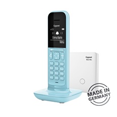 GIGASET ECO DECT Telefon CL390A, legtisztább kék, üzenetrögzítő