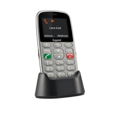 GIGASET GL390 mobiltelefon, idősek számára, Dual SIM, titán-ezüst