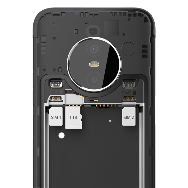 GIGASET GX6 okostelefon, 6,6”, 5G, Bt5.2, NFC, 6/128GB, IP68 víz- és porálló, Dual SIM, Android 12, kivehető akku,fekete