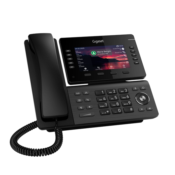 GIGASET P850W IP PRO IP asztali telefon, színes TFT kijelző, 10x LED funkcióbillentyű, HD hang, 2x USB, POE képes