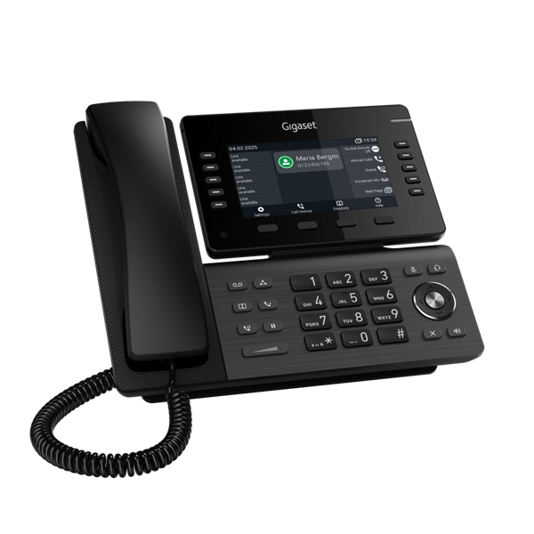 GIGASET P850W IP PRO IP asztali telefon, színes TFT kijelző, 10x LED funkcióbillentyű, HD hang, 2x USB, POE képes