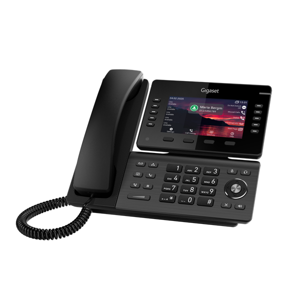 GIGASET P850W IP PRO IP asztali telefon, színes TFT kijelző, 10x LED funkcióbillentyű, HD hang, 2x USB, POE képes