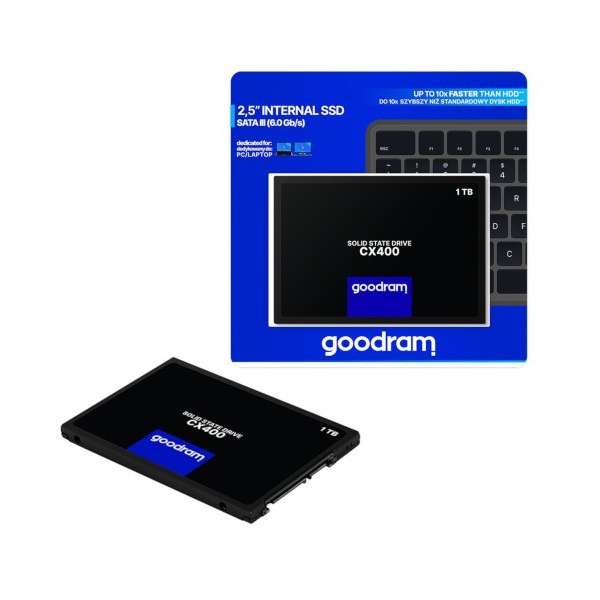 GOODRAM SSD 2.5" SATA3 1TB CX400 Gen.2 - CHS Hungary Kft.