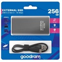 GOODRAM SSD K&#252;lső 256GB + Type USB-C k&#225;bel, HL100
