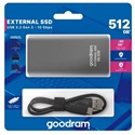 GOODRAM SSD K&#252;lső 512GB + Type USB-C k&#225;bel, HL100