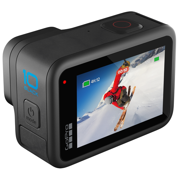 GOPRO Hero 10 Black 101-CN (GP2 processor, 5.3K60 + 4K120 felbontás, HyperSmooth 4.0, vízálló)