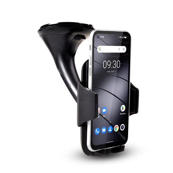 HADRON Autós mobiltelefon tartó, 4"-5,5"-os készülékekhez, szélvédőre