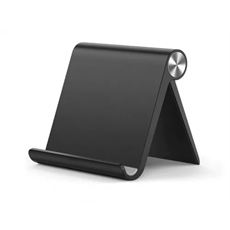 HAFFNER UNIVERZÁLIS ASZTALI ÁLLVÁNY TELEFON VAGY TABLET KÉSZÜLÉKHEZ, FEKETE