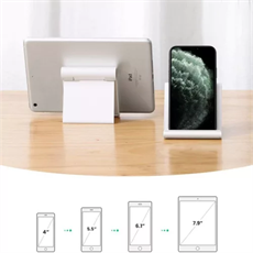 HAFFNER UNIVERZÁLIS ASZTALI ÁLLVÁNY TELEFON VAGY TABLET KÉSZÜLÉKHEZ, FEKETE