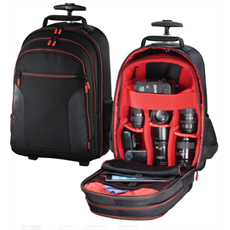 HAMA 139854, FOTÓS HÁTIZSÁK "MIAMI 200 III" TROLLEY, FEKETE