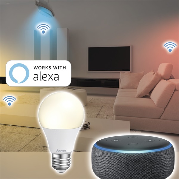 HAMA 176597, OKOS WIFI LED IZZÓ E27, RGB, 10W