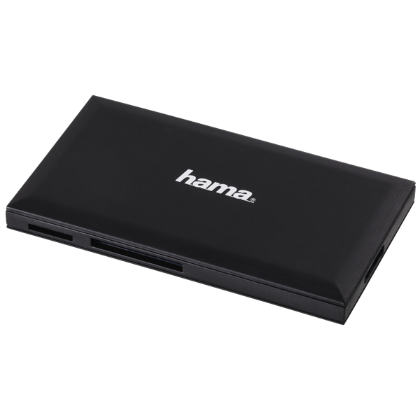 HAMA 181018, USB 3.0 SUPERSPEED "SLIM" MULTI KÁRTYAOLVASÓ, FEKETE