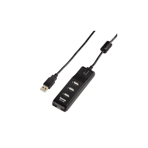 HAMA 54590, USB 2.0 HUB (4 DB USB PORT) , fekete