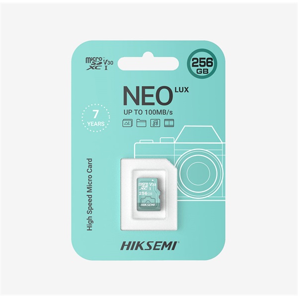 HIKSEMI Memóriakártya MicroSDXC 128GB Neo Lux CL10 100R/70W UHS-I V30 (HIKVISION)