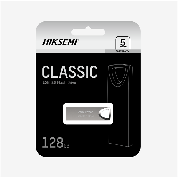 HIKSEMI Pendrive 128GB, M200 "Classic" USB 2.0, Szürke (HIKVISION)