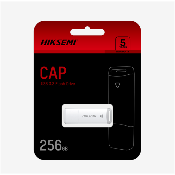 HIKSEMI Pendrive 128GB M220P "Cap" U3 USB 3.2, Fehér (HIKVISION)