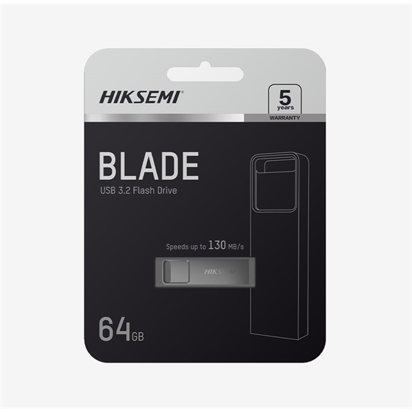 HIKSEMI Pendrive 16GB E301 U3 "Blade" USB 3.2, Szürke (HIKVISION)