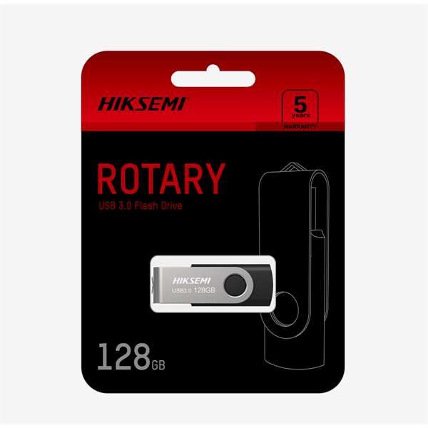 HIKSEMI Pendrive 32GB M200S "Rotary" USB 2.0, Szürke-Fekete (HIKVISION)