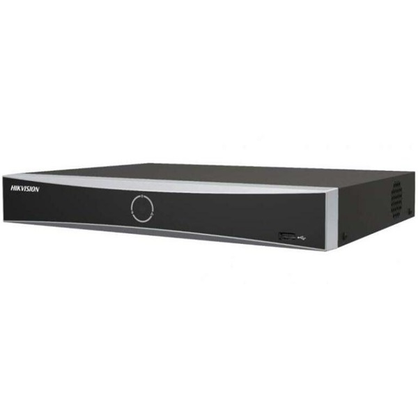 HIKVISION Video Recorder NVR 8 csatornás 2xHDD, 8xPOE + 1xHDMI 4K Pro  (Rögzítési sávszélesség: 80Mbps) AcuSense Pro