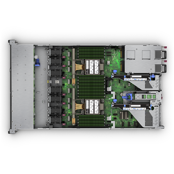 HPE rack szerver ProLiant DL360 Gen11, Intel Xeon-S 12C 4510 2.40GHz, 2x32GB, 2x480GB SSD, 8SFF, MR408i-o, 2x1000W