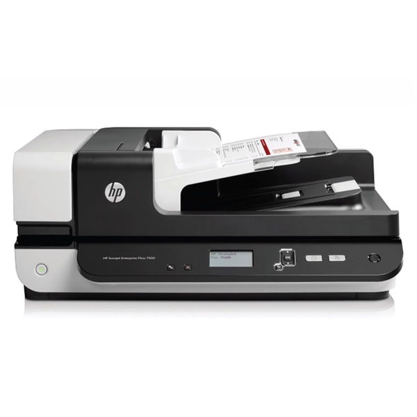 HP Docuscanner Scanjet Enterprise Flow 7500, USB, DADF, A4 50 lap/perc, 600 dpi, Síkágyas