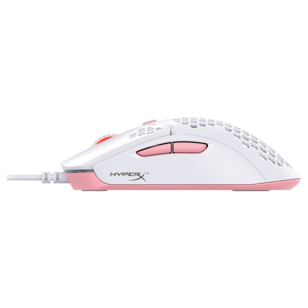 HP HYPERX Vezetékes Egér Pulsefire Haste - Gaming Mouse White-Pink