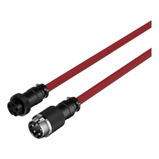 HP HyperX USB-C spirálkábel - vörös/fekete