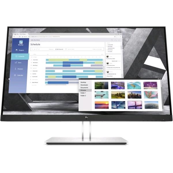 HP Monitor 27" EliteDisplay E27q G4 QHD AG IPS 2560x1440, 16:9, 1000:1, 300cd, 5ms, VGA, HDMI, DisplayPort, fekete