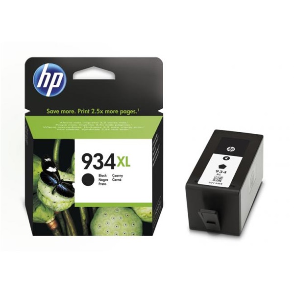 HP No 934 XL C2P23AE tintapatron, fekete, 1000 oldal, 25,5 ml