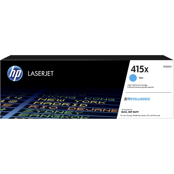 HP Toner (415X) W2031X ciánkék 6000/oldal M454/M479