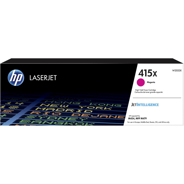 HP Toner (415X) W2033X bíborvörös 6000/oldal M454/M479