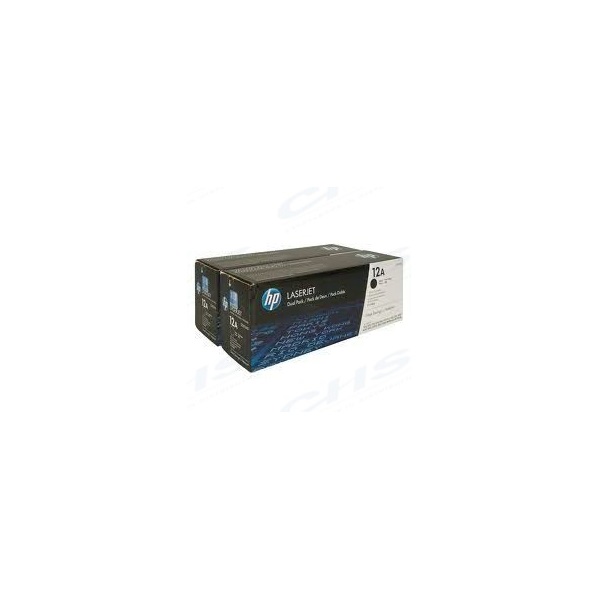 HP Toner  No12A, LaserJet, Q2612AD, 2 x 2000oldal, FEKETE. Dual Pack