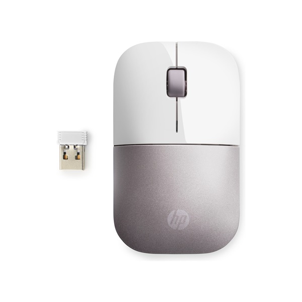 HP Vezeték nélküli Egér Z3700, fehér-rózsaszín