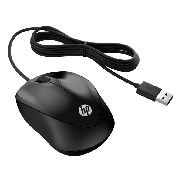 HP Vezetékes Egér 1000, fekete