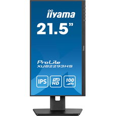 IIYAMA ProLite monitor, IPS, 21.5", 1920x1080, 16:9, 300 cd/m˛, 1ms, 1000:1, HDMI/DisplayPort/VGA,
