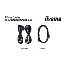 IIYAMA ProLite monitor, IPS, 21.5", 1920x1080, 16:9, 300 cd/m˛, 1ms, 1000:1, HDMI/DisplayPort/VGA,