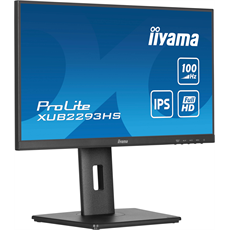 IIYAMA ProLite monitor, IPS, 21.5", 1920x1080, 16:9, 300 cd/m˛, 1ms, 1000:1, HDMI/DisplayPort/VGA,