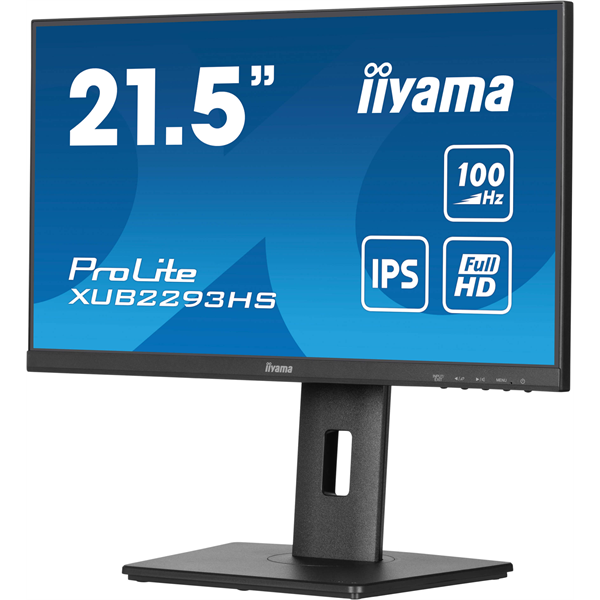 IIYAMA ProLite monitor, IPS, 21.5", 1920x1080, 16:9, 300 cd/m˛, 1ms, 1000:1, HDMI/DisplayPort/VGA,