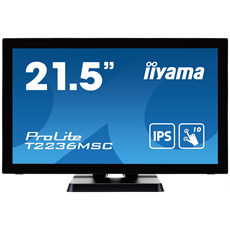 IIYAMA touch IPS monitor 21.5" T2236MSC-B3, 1920x1080, 16:9, 250cd/m2, 5ms, VGA/HDMI/DP,  hangszóró
