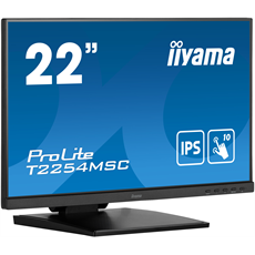 IIYAMA touch IPS monitor 21.5" T2254MSC-B1AG, 1920x1080, 16:9, 250cd/m2, 4ms, HDMI/DP/HDCP, hangszóró