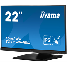 IIYAMA touch IPS monitor 21.5" T2254MSC-B1AG, 1920x1080, 16:9, 250cd/m2, 4ms, HDMI/DP/HDCP, hangszóró